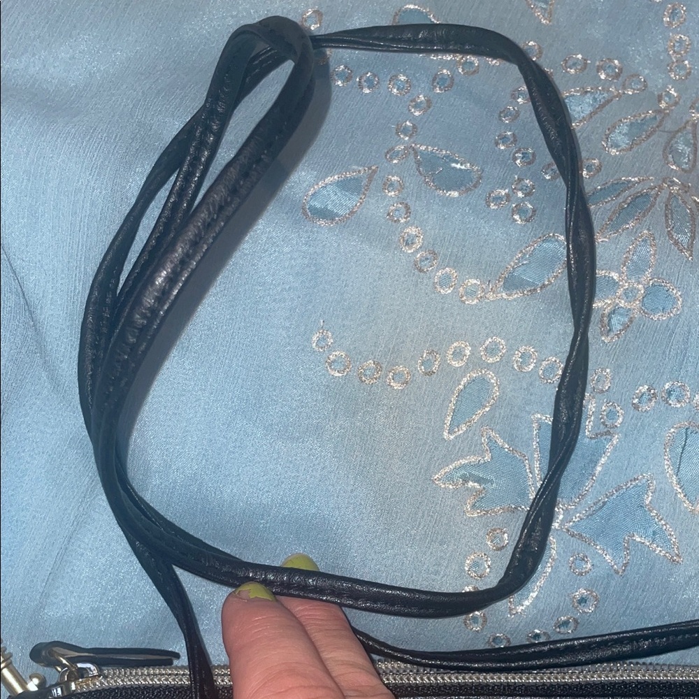 Relic Black Floral Clutch with Gold Accents - Picture 3 of 8
